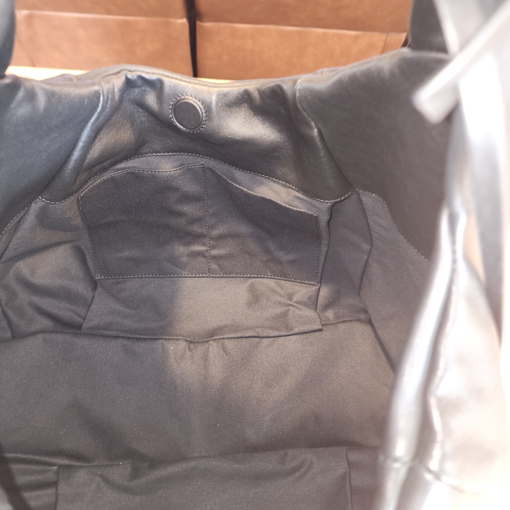 Stuart Weitzman Black Italian Leather Hobo Bag Made In Italy - Picture 9 of 11